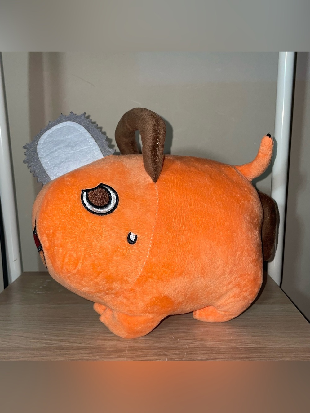 Chainsaw Man Pochita Plush Anime Stuffed Animal Toy Orange Cosplay Doll